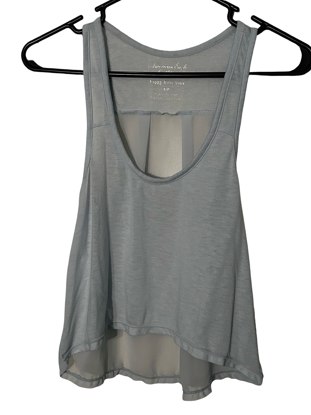 American Eagle light blue happy hour Tank Top - Women's